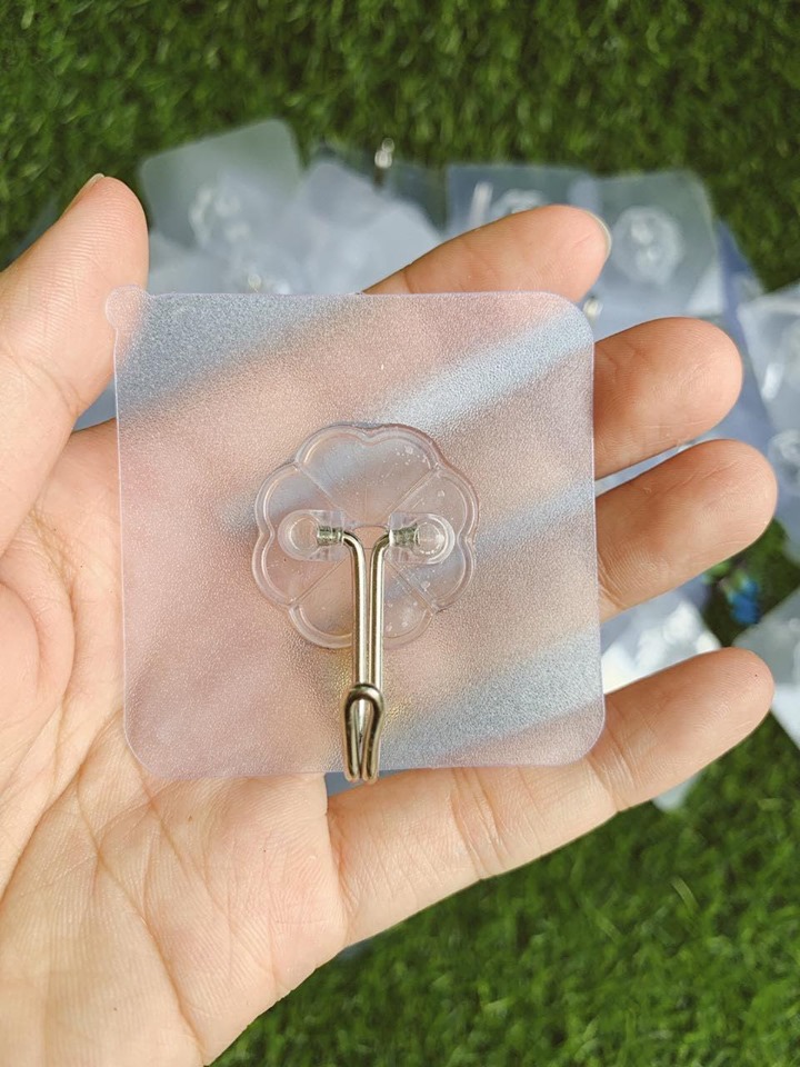 [Combo 10 cái] Móc dán tường chịu lực trong suốt