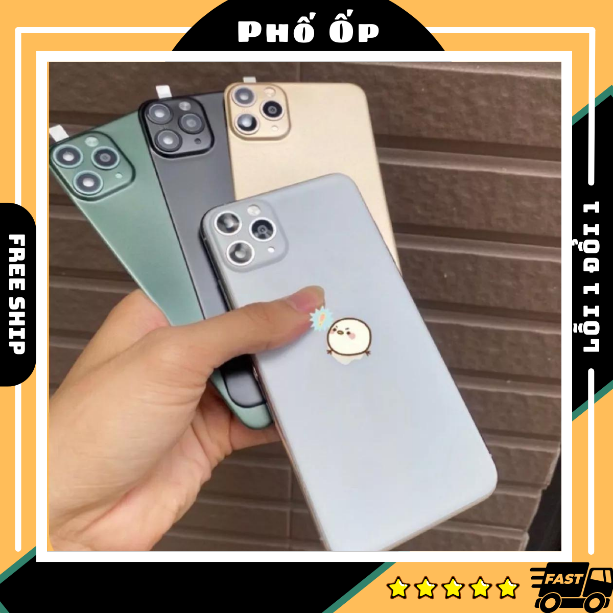 Miếng dán độ x/xs/xsmax lên 3 camera 11promax/ 11 pro