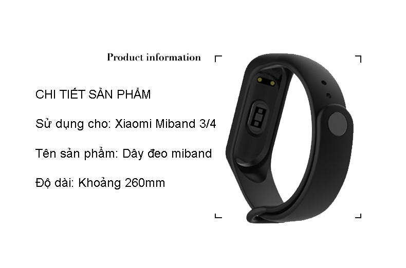 Dây đeo miband thay thế cho Xiaomi Miband 3 Xiaomi Miband 4