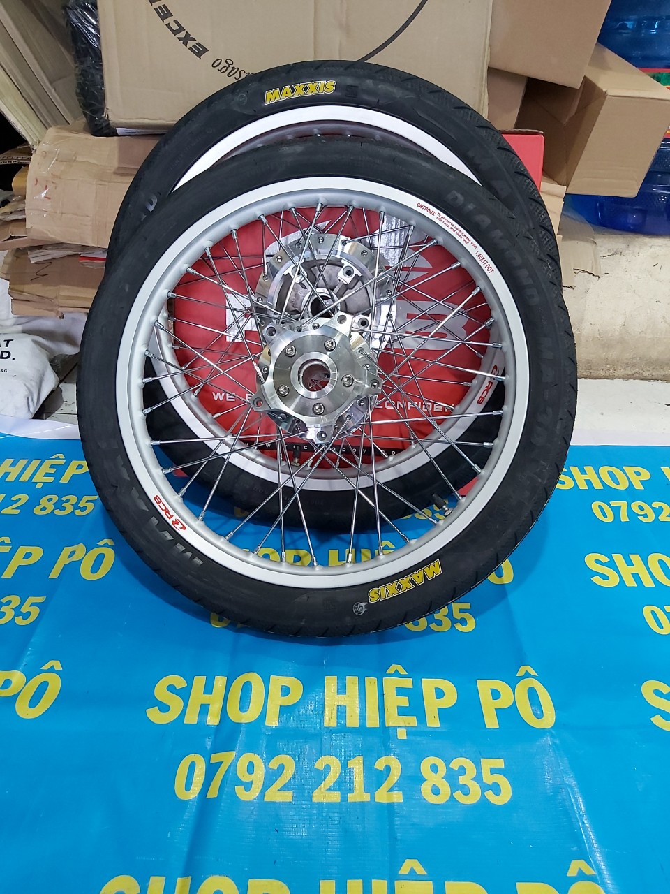 [HCM] BỘ BÁNH CĂM GẮN EX 150 155 (HOẶC 135) NIỀNG RCB FULL VỎ RUỘT MAXXIS CÓ 2 MÀU LỰA CHỌN GẮN VỪA NHƯ ZIN