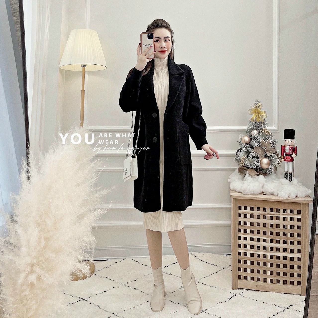 Áo khoác dạ nữ dáng dài
