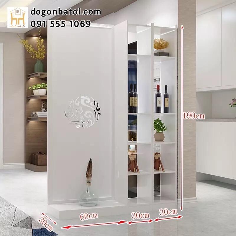 VÁCH NGĂN HỌA TIẾT VÂN MÂY LIỀN 2 KỆ - ĐỒ GỖ NHÀ TÔI