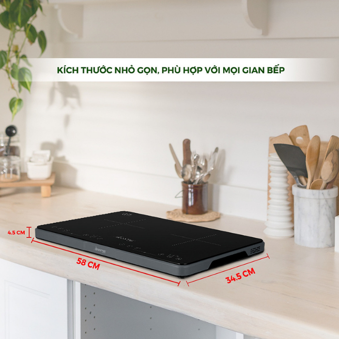 BẾP TỪ DƯƠNG ĐÔI DREAMER DKA-DIC135B ( Đen ) - DKA-DIC135G ( Xám )