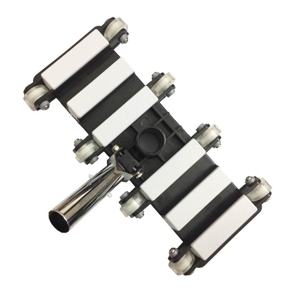 Bàn hút vệ sinh hồ bơi mã SC-12 có 8 bánh xe-bằng Nhôm chuyên dùng hút vệ sinh bề mặt và đáy hồ bơi- Màu Đen trắng -Thiết bị vệ sinh hồ bơi