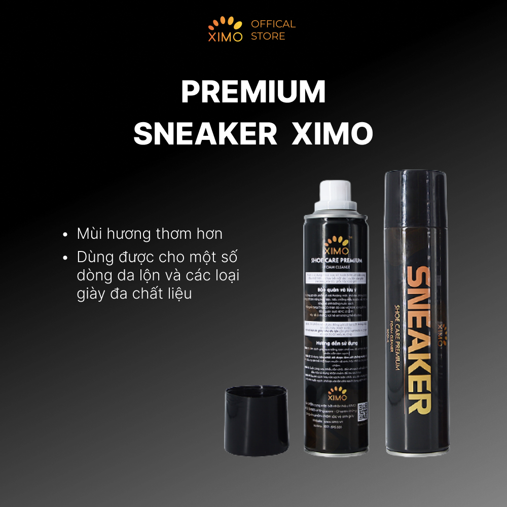 Chai Xịt Tạo Bọt Vệ Sinh Giày XIMO Cao Cấp 300ml XVSG02