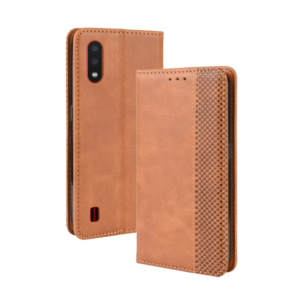 Bao da Samsung Galaxy A01 dạng ví Luxury Leather