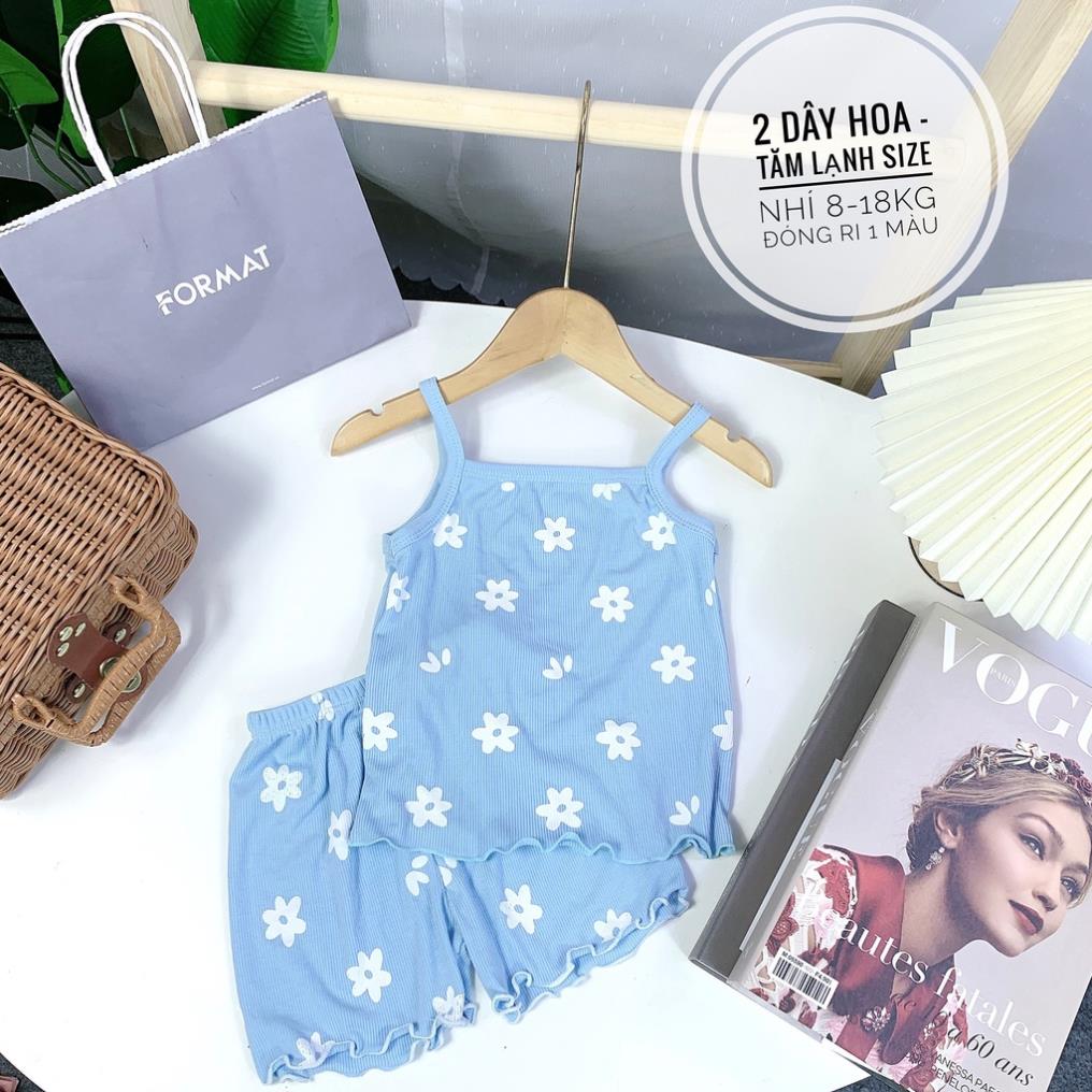 size(8-18kg) BỘ THUN TĂM LẠNH, 2 DÂY CHO BÉ GÁI