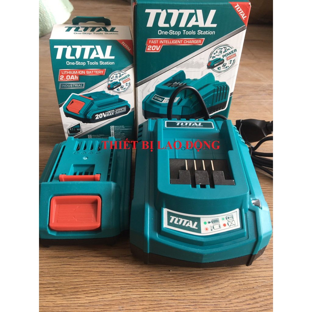 Combo 1 pin 1 sạc total tfbli2001 tfcli2001 20v