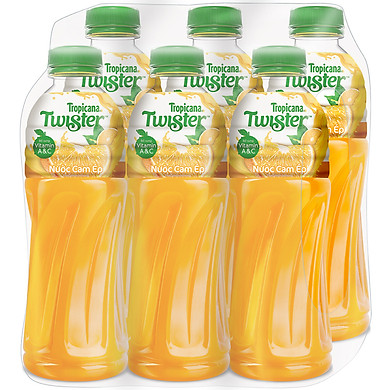 Thùng 24 chai Twister Cam ép 350ml