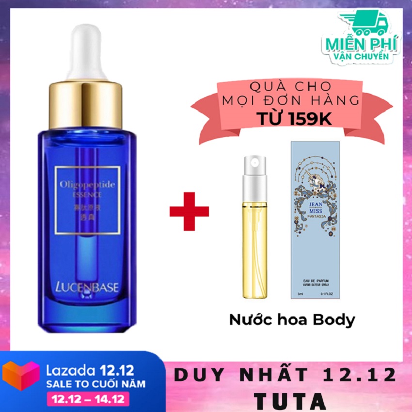 TUTA - Serum Oligopeptide Essence giảm mụn Lucenbase, Tinh chất dưỡng da kiểm soát nhờn, thu nhỏ lỗ chân lông 30ml