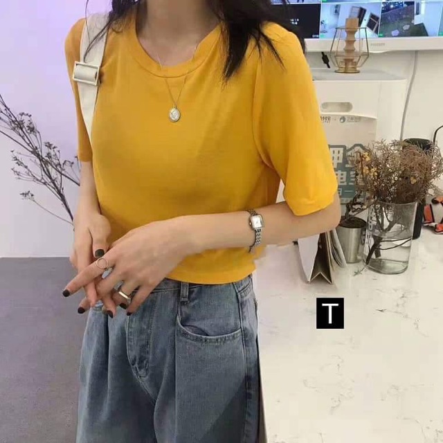 ÁO CROPTOP FORM RỘNG TAY LỠ DTR0519
