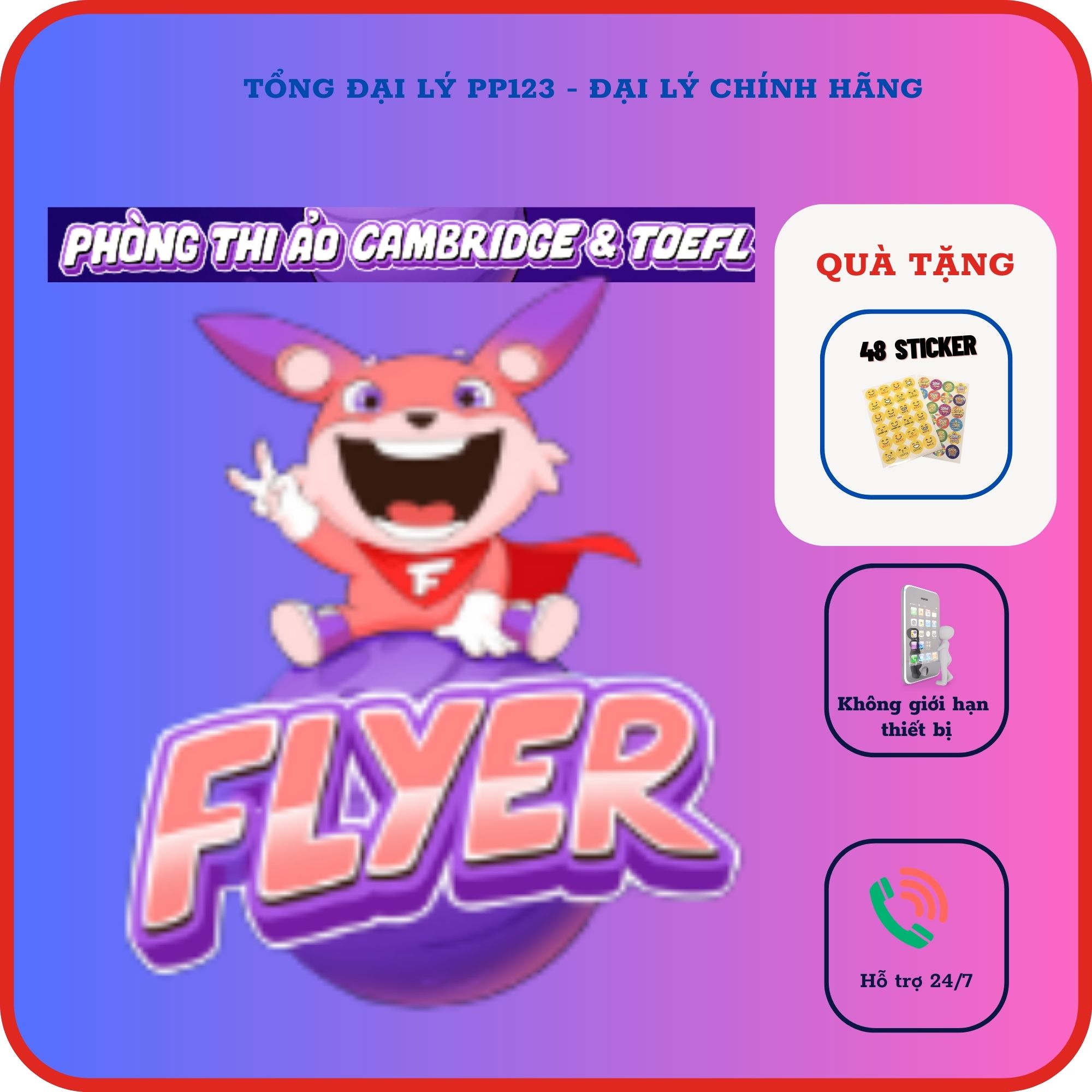 Phòng thi ảo - Luyện thi FlyerCambridge & Toefl