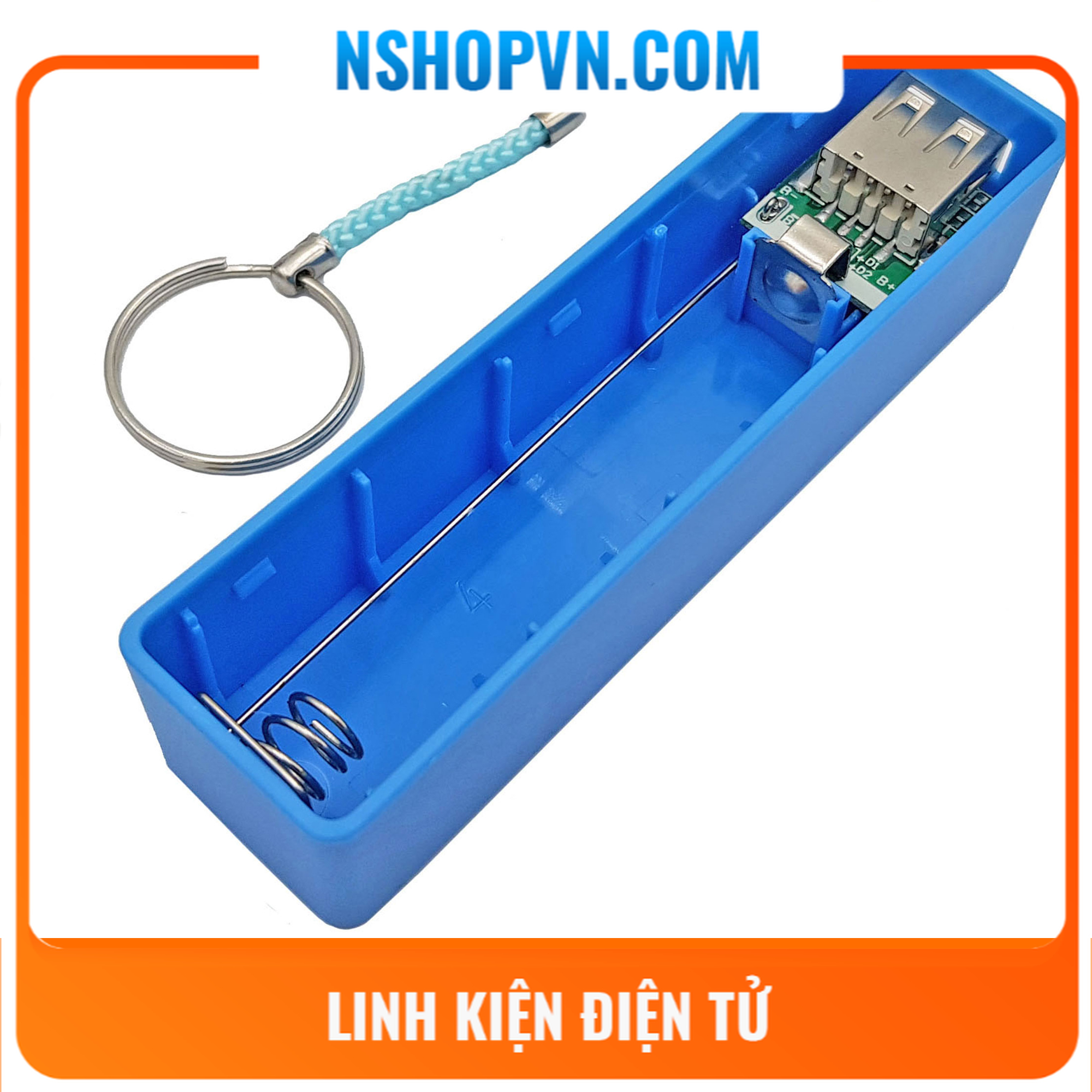 Vỏ hộp sạc dự phòng pin 18650 loại 1 pin -  2 pin - 4 pin