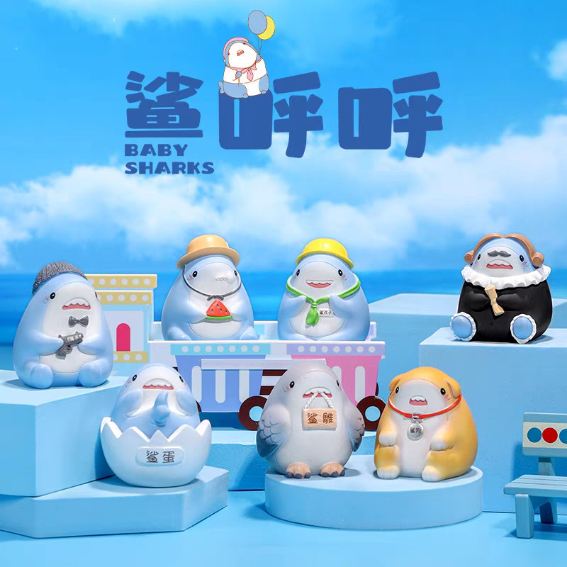 Blindbox Shark Hoo Hoo - Hộp mù mô hình cá mập cute