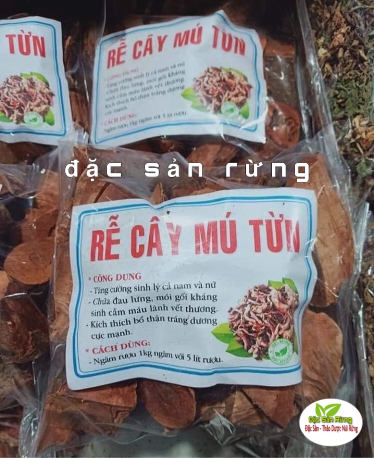 1Kg   Rễ Cây Mú Từn khô ( 100% Rễ , Không Pha Thân )