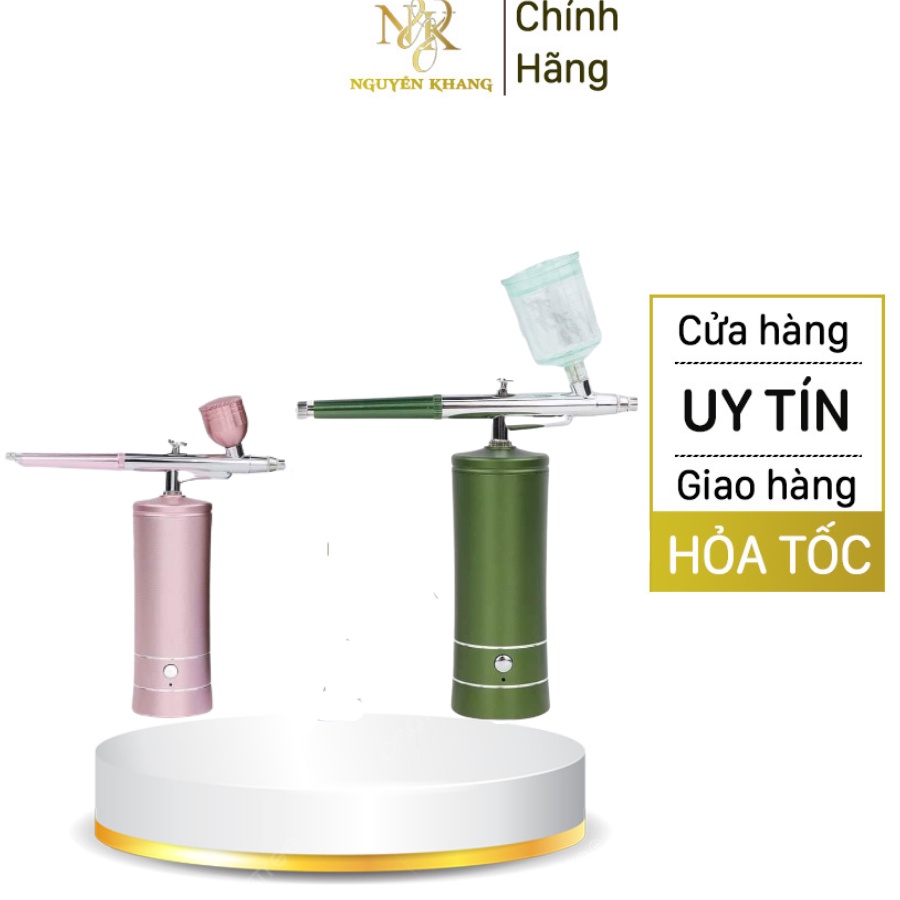 Máy phun oxy mini cầm tay súng phun sương cho da, dưỡng ẩm da mặt,