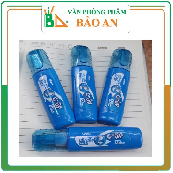 Bút xóa nước Deli 12ml - Văn phòng phẩm Bảo An