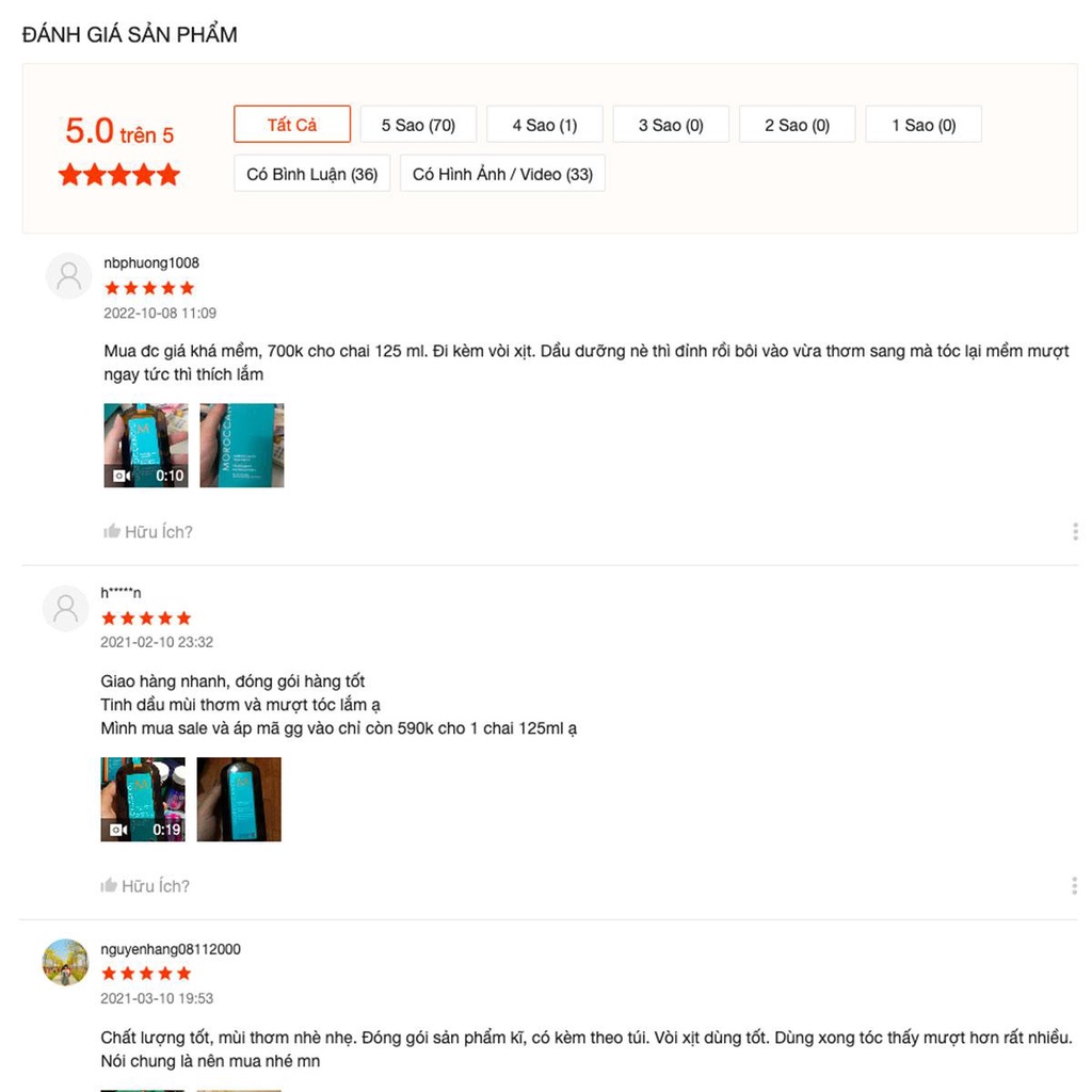 Moroccanoil Treatment Hair Essential Oil