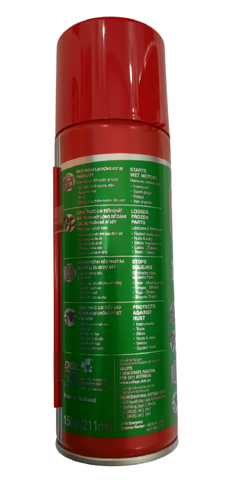 CHAI XỊT TẨY RỈ, BÔI TRƠN RP7 [150gr - 211ml] (Selleys - Thái Lan)