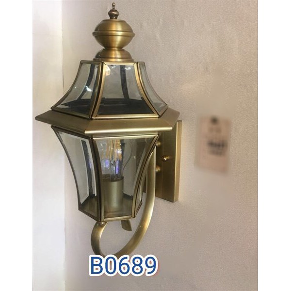 Đèn chùa đồng /đèn tường đồng trang trí cột cổng B0689