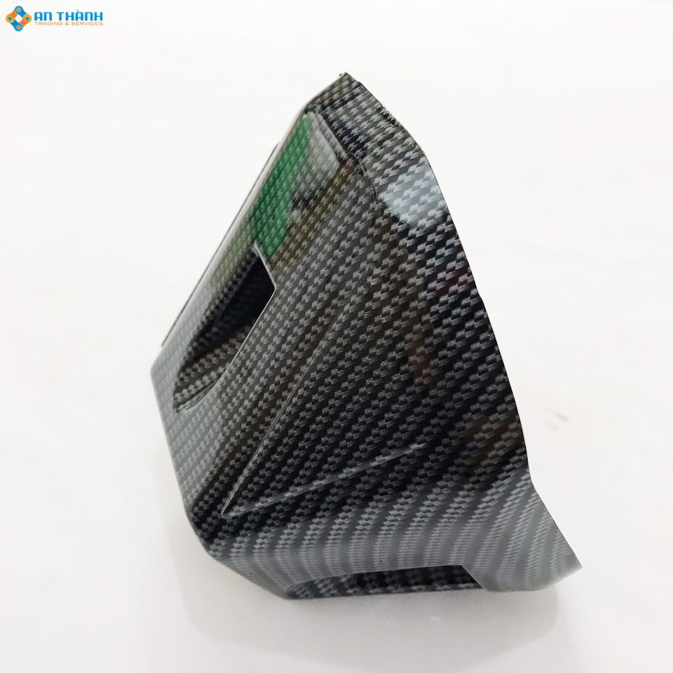 Phụ kiện ốp chụp đuôi pô honda vario 125 - 150 sơn carbon
