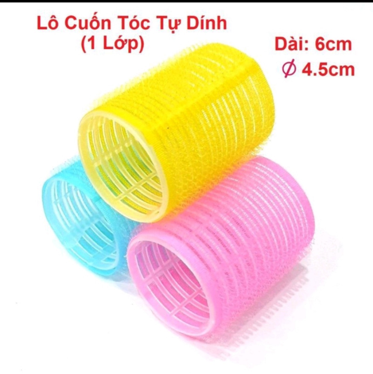 [HCM] Lô Cuốn Tóc tự dính SIZE ĐẠI ,lẻ 1 cái , nhiều màu