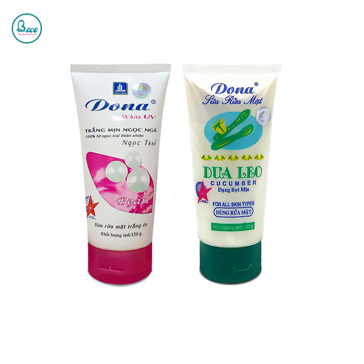 Sữa Rửa Mặt Dưỡng Trắng Da Dona 150g [BECO - BC1323]
