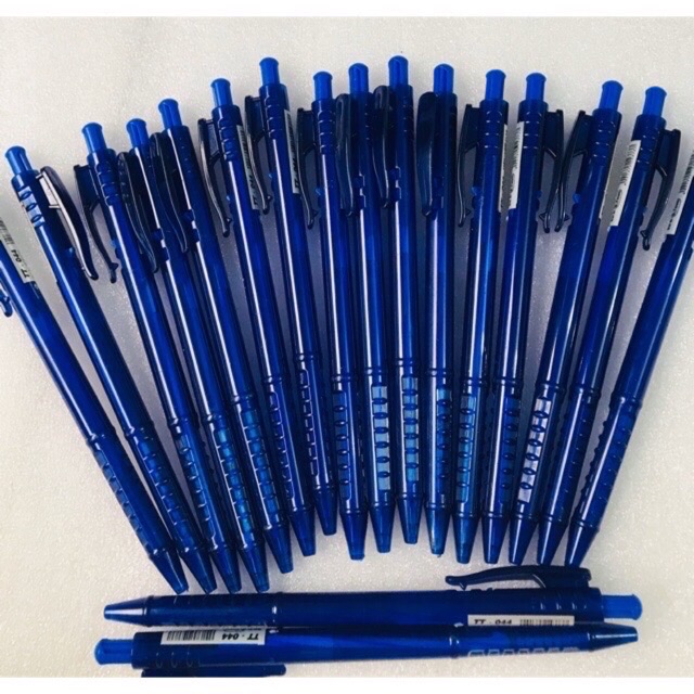 Set 10 cây bút bi Xanh Dương (Nét nhỏ cực êm, hình Thật)