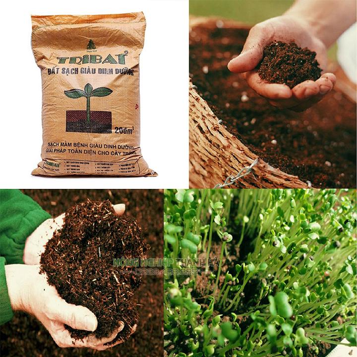 Đất sạch Tribat dinh dưỡng cho cây