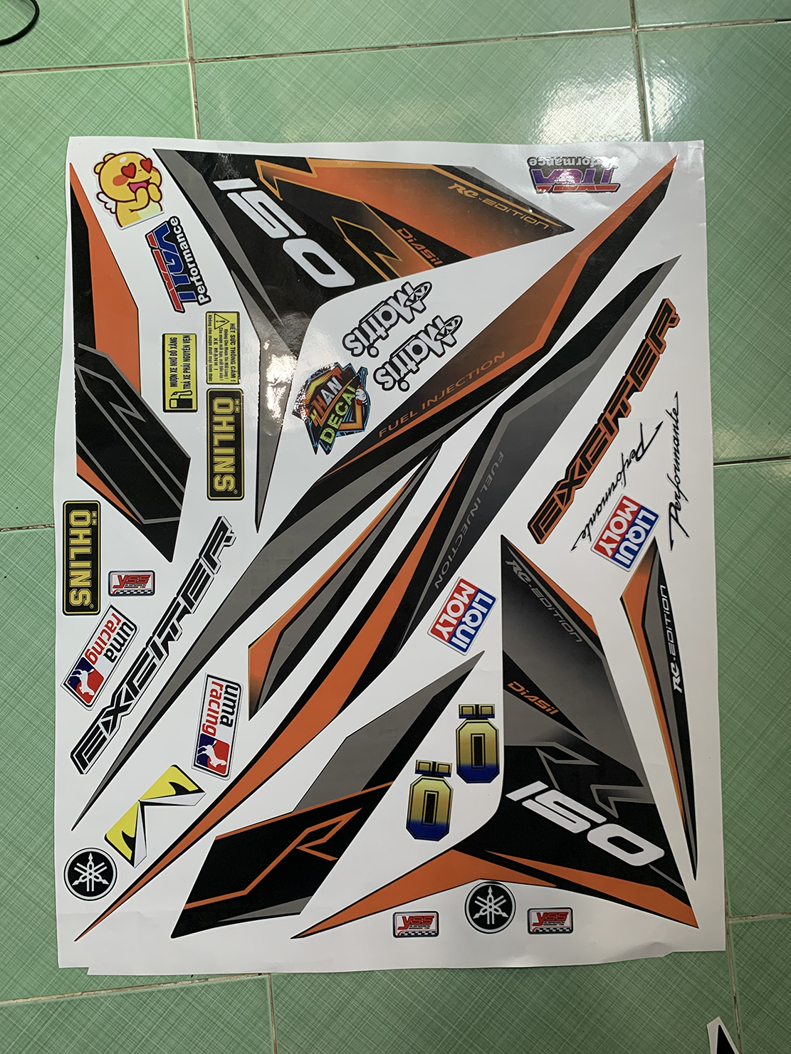 Tem exciter 150 cam đen rc