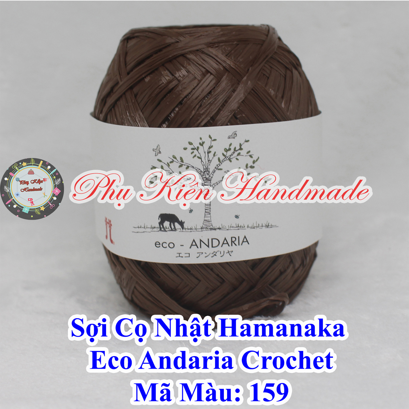 Sợi Cọ Nhật Hamanaka Eco Andaria Crochet
