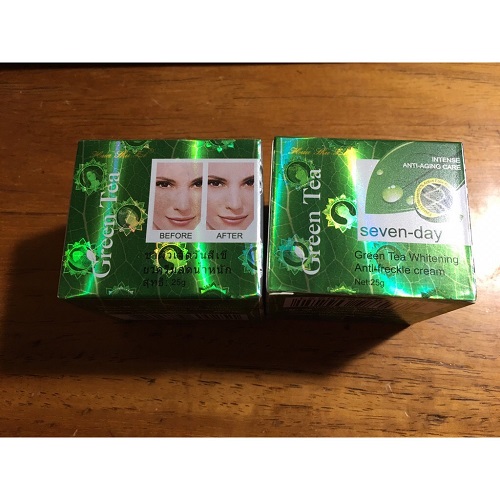 kem trắng da 7 ngày Green tea