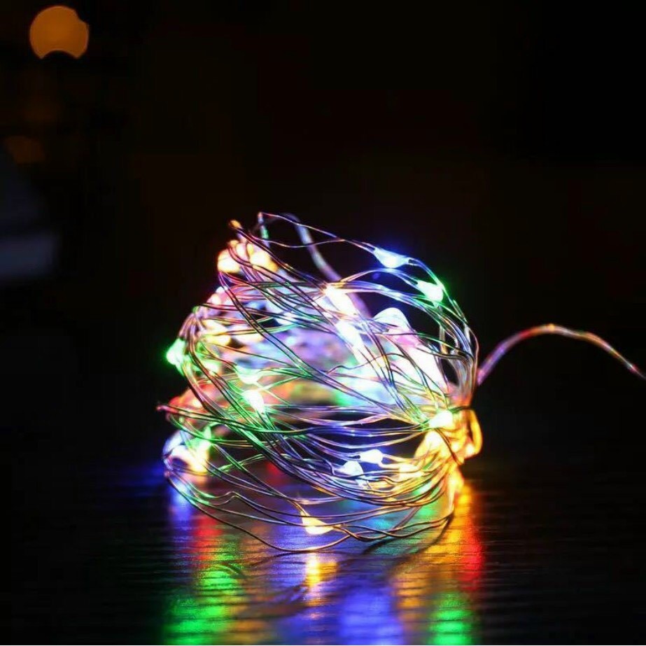Dây đèn led trang trí có sẵn pin dài 1m-2m