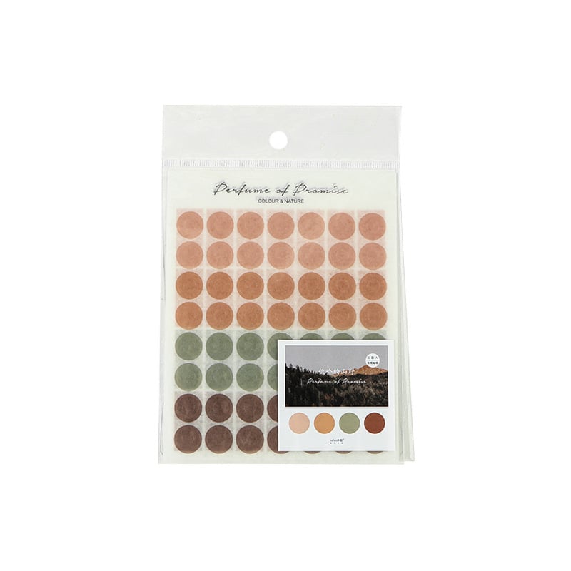 Sticker đánh dấu tròn trang trí sổ tay, planner, scrapbook, .. [ 123 ]