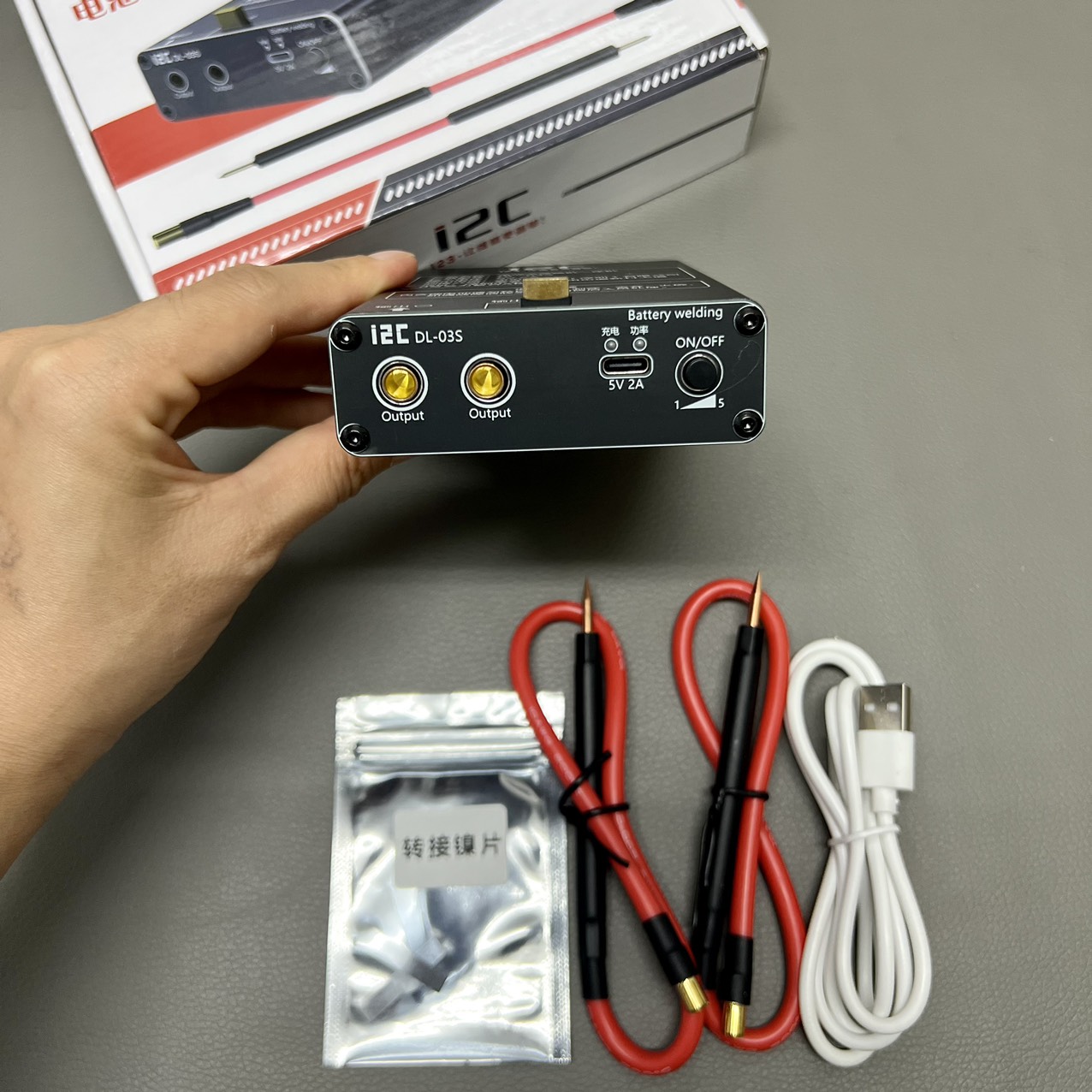 Máy hàn cell pin i2C DL-03S dung lượng pin 5000mAh