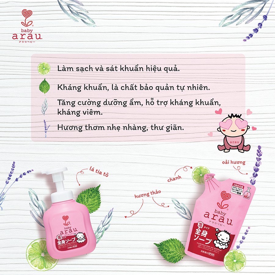 Sữa Tắm Gội Arau Baby Cho Bé
