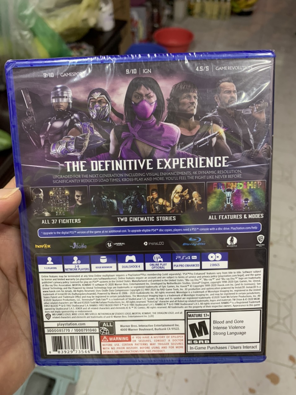 Đĩa Game Ps4 Mortal Kombat 11 Ultimate