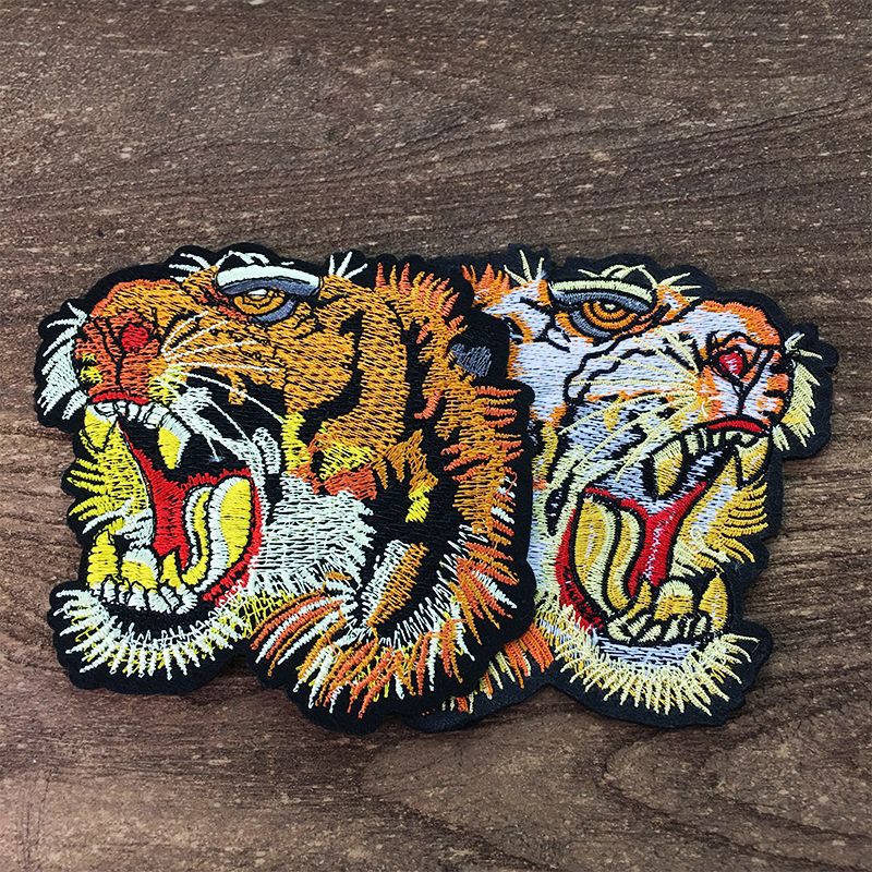 Sticker thêu đầu hổ (Size N)