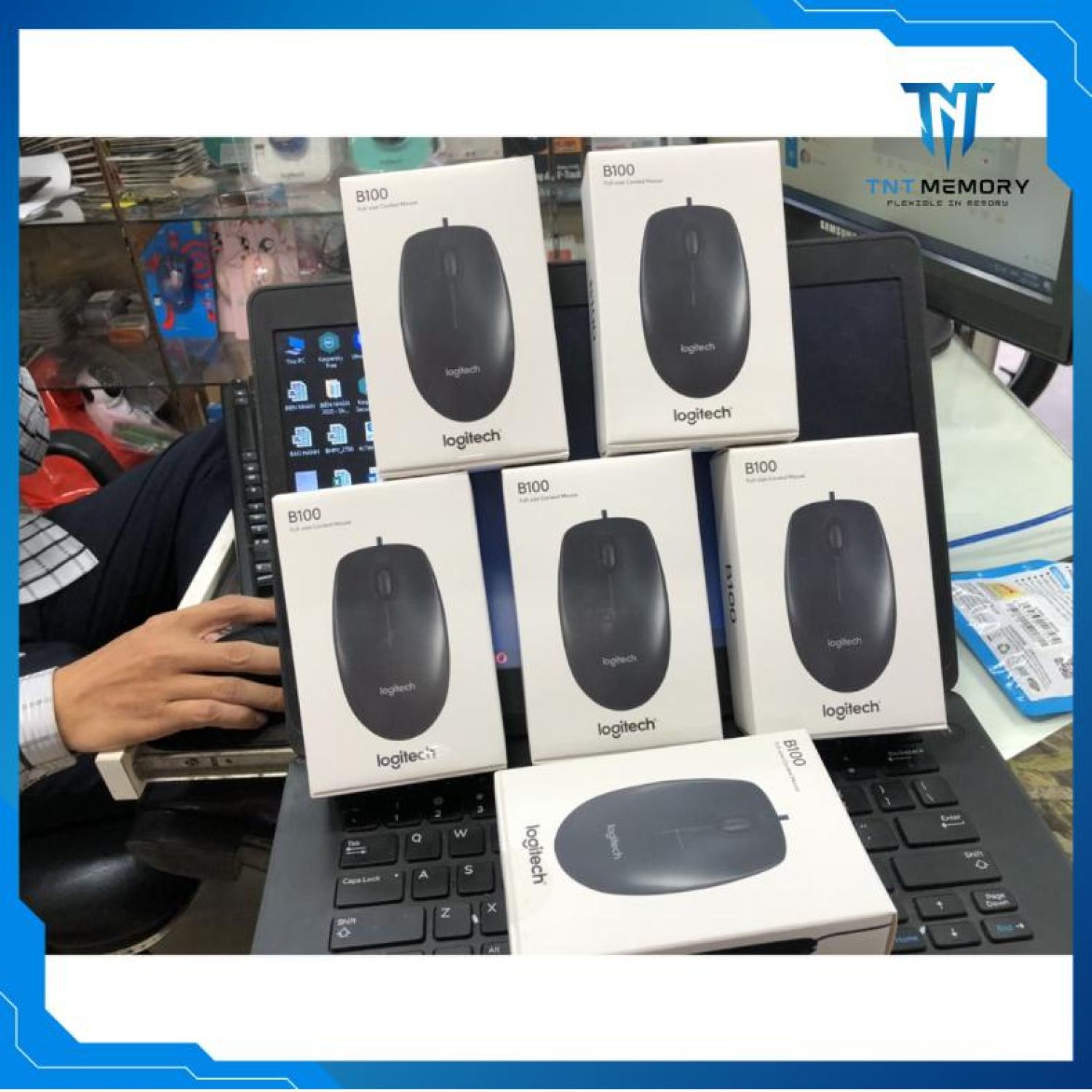 Chuột Máy Tính Logitech B100 Chuyên Game Văn Phòng