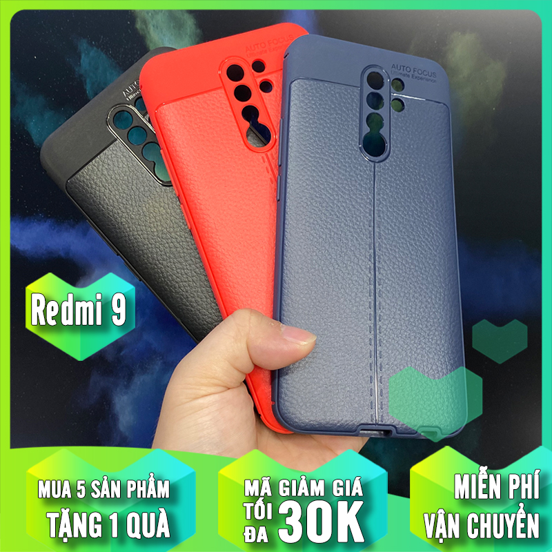 Ốp lưng cho Xiaomi Redmi 9 Giả da chống sốc
