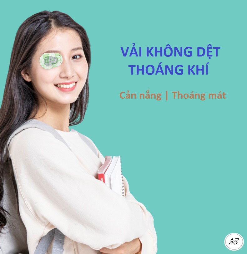 Miếng dán mắt kích thích thị giác, tập nhược thị ( full hộp 20 miếng)