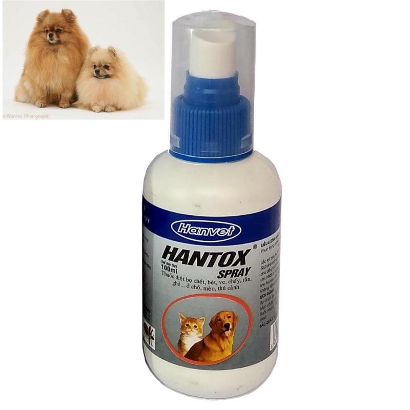 Hantox 100ml, Xịt ve rận chó mèo