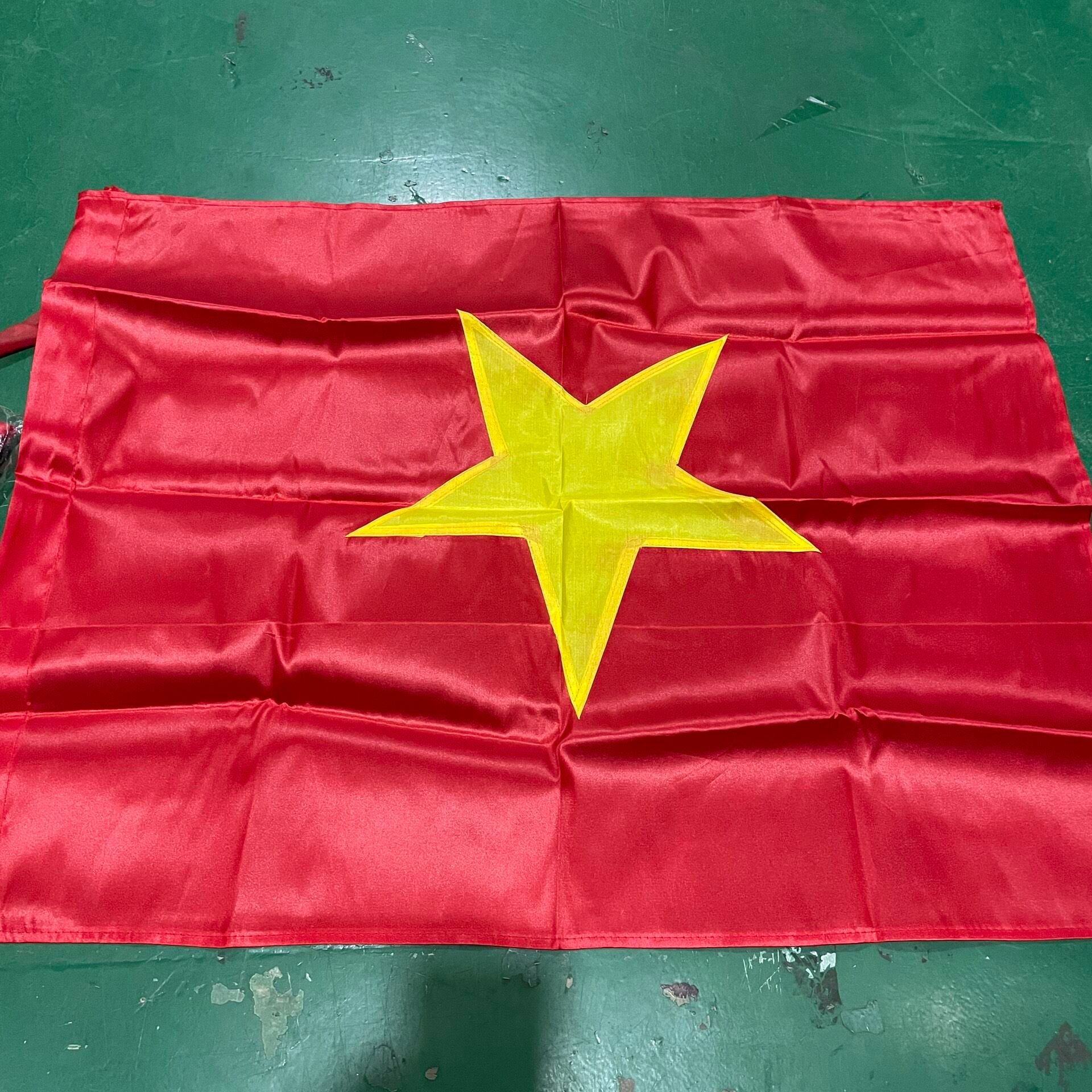 Cờ Tổ Quốc Việt Nam Vải Kate Dày Dặn Siêu Chắc Siêu Bền