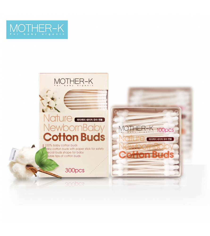 TĂM BÔNG SƠ SINH MOTHER-K HÀN QUỐC (100C)