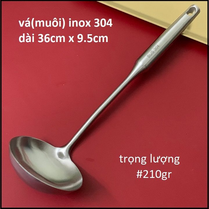 muỗng múc canh inox cán dài siêu đẹp