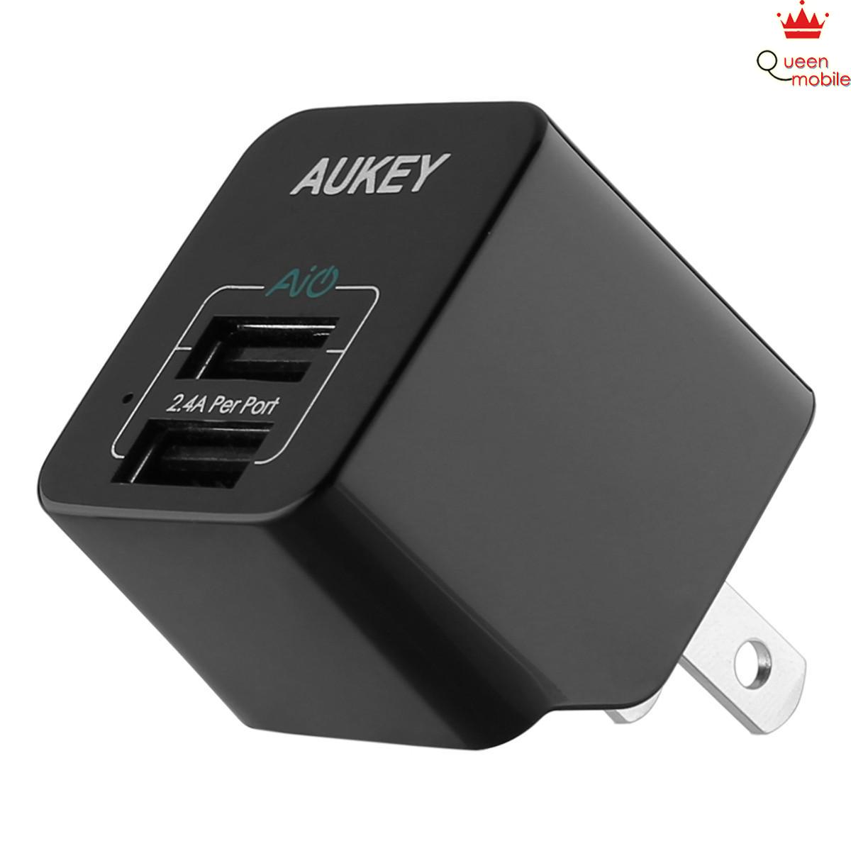 [HCM]Adapter Sạc 2 Cổng 12W Aukey PA-U32