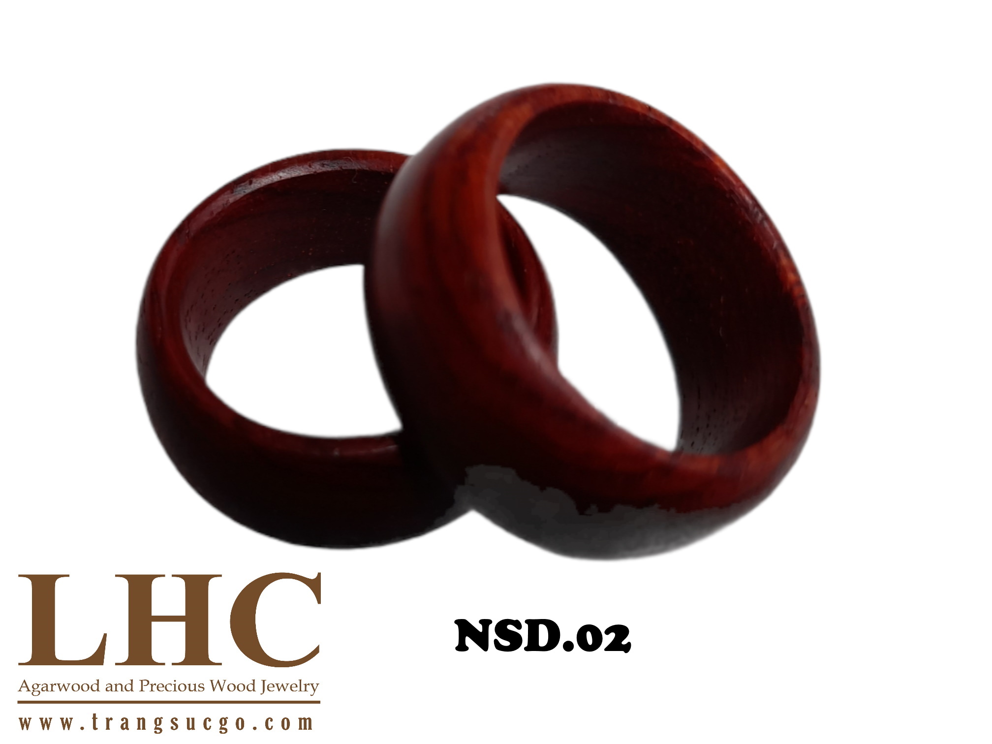 Nhẫn Gỗ Sưa Đỏ (NSD.02)