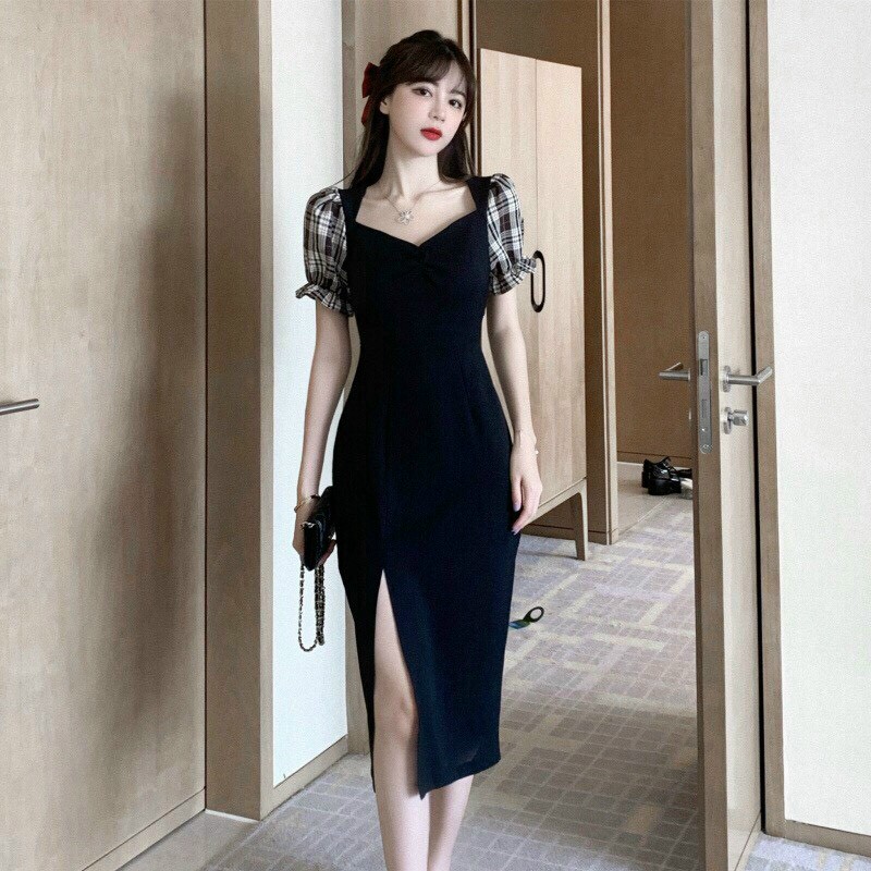 [HCM]Đầm nữ xẻ tà đi chơi dạo phố xinh xắn