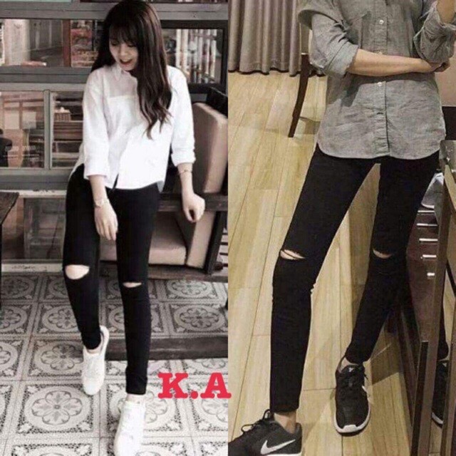 Quần Kaki Skinny Nữ Co Giãn B3