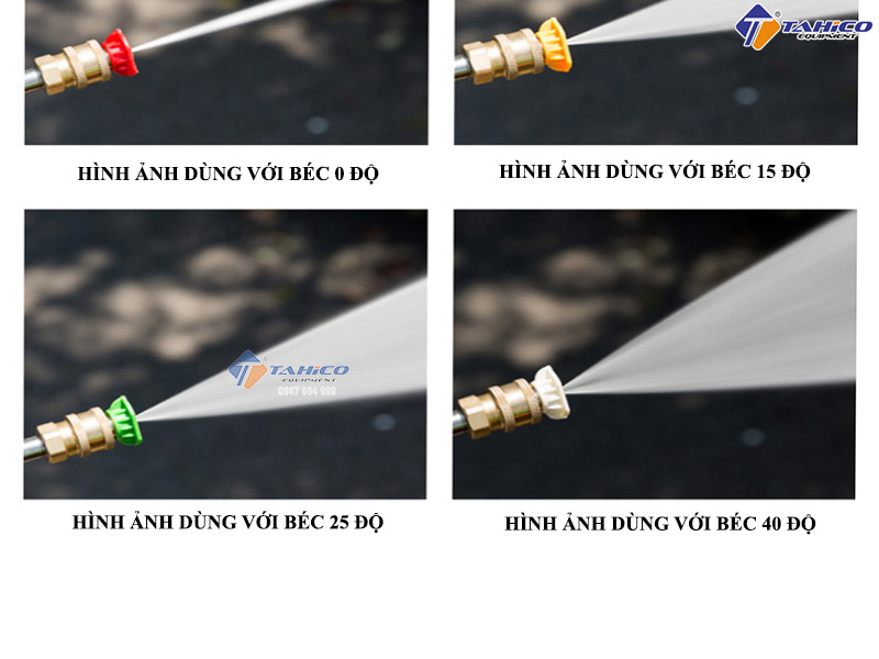 Đầu béc phun xịt rửa xe cao áp 25 độ
